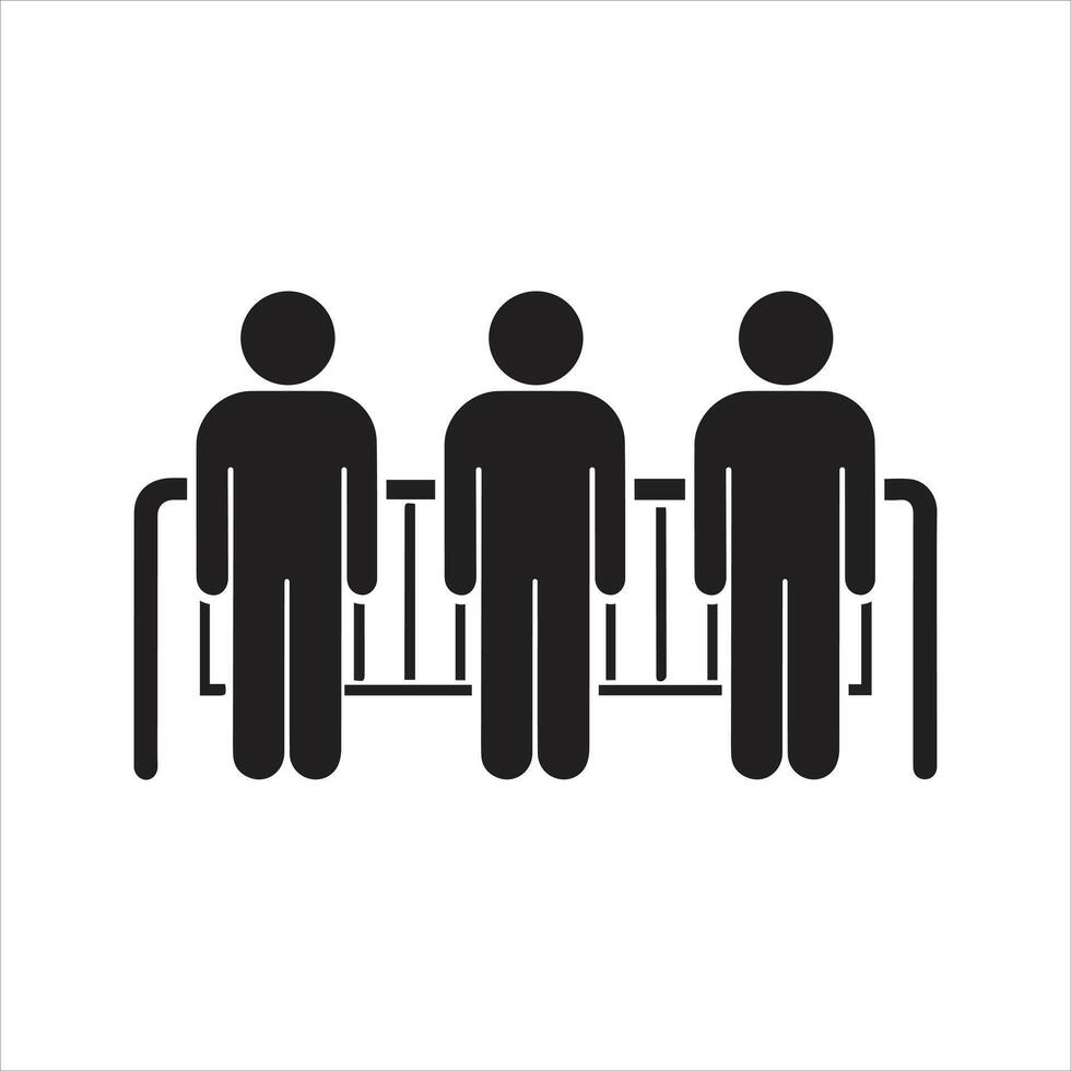 Protesters, supporters, fans icon vector