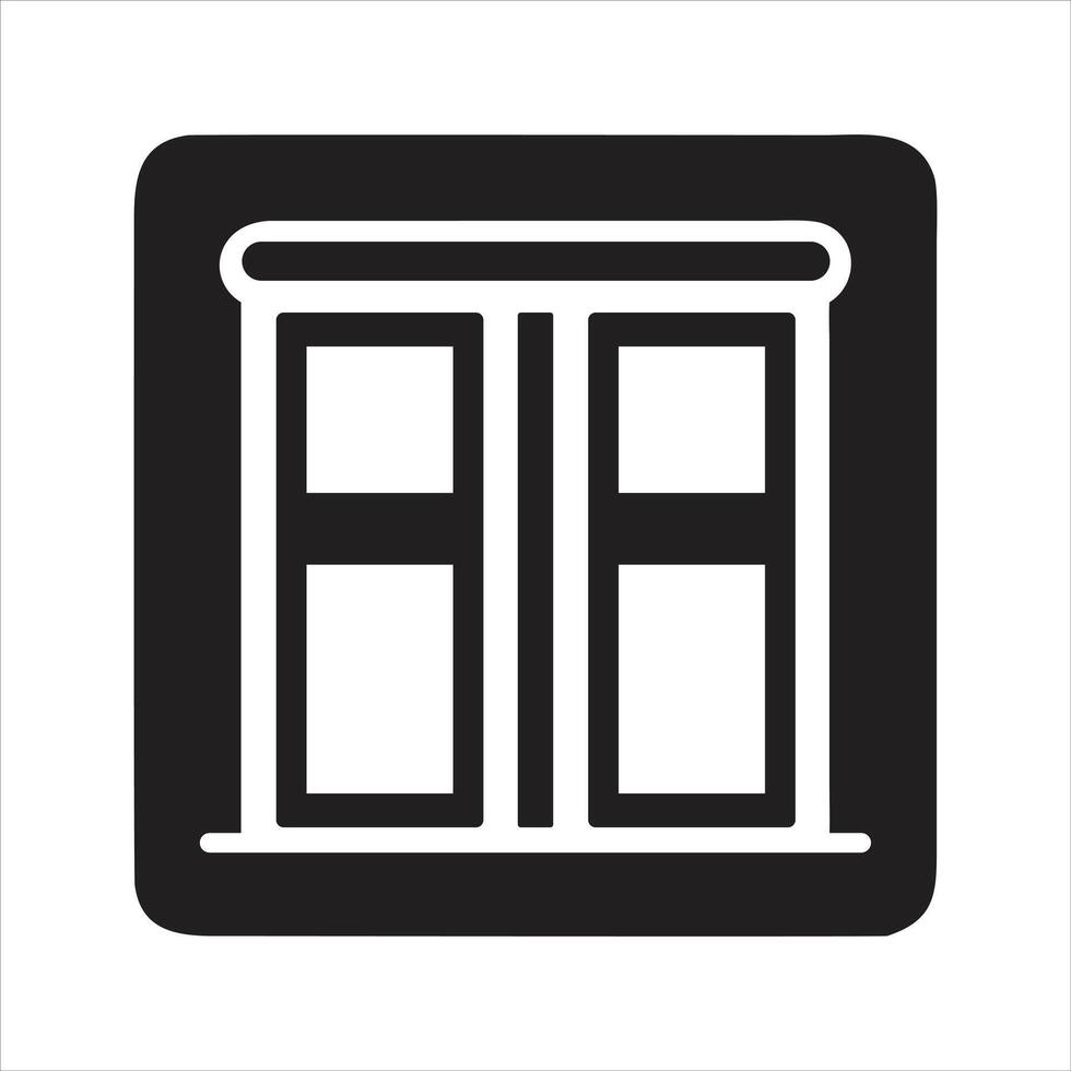 window icon. and glyph vector