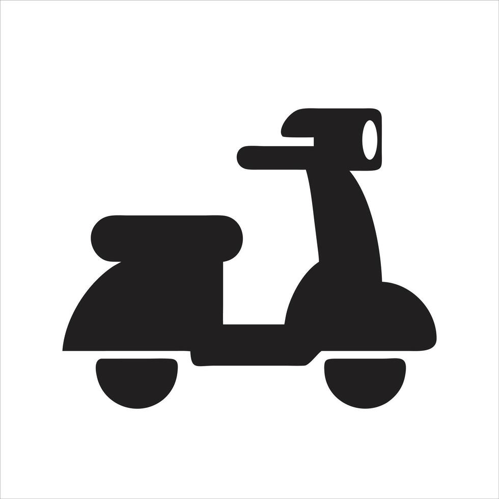 Scooter icon. and glyph vector