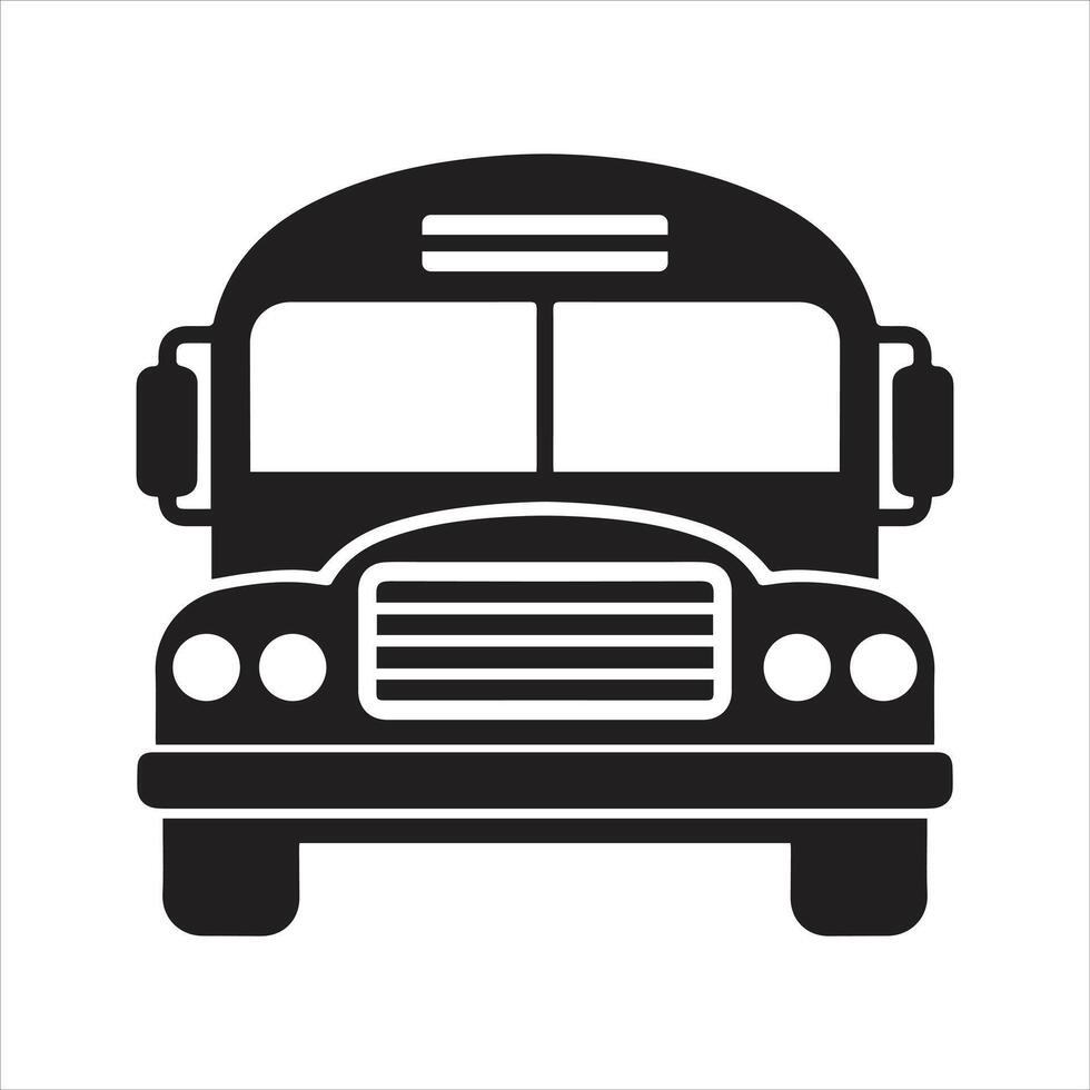 School bus icon. Public transport icon vector