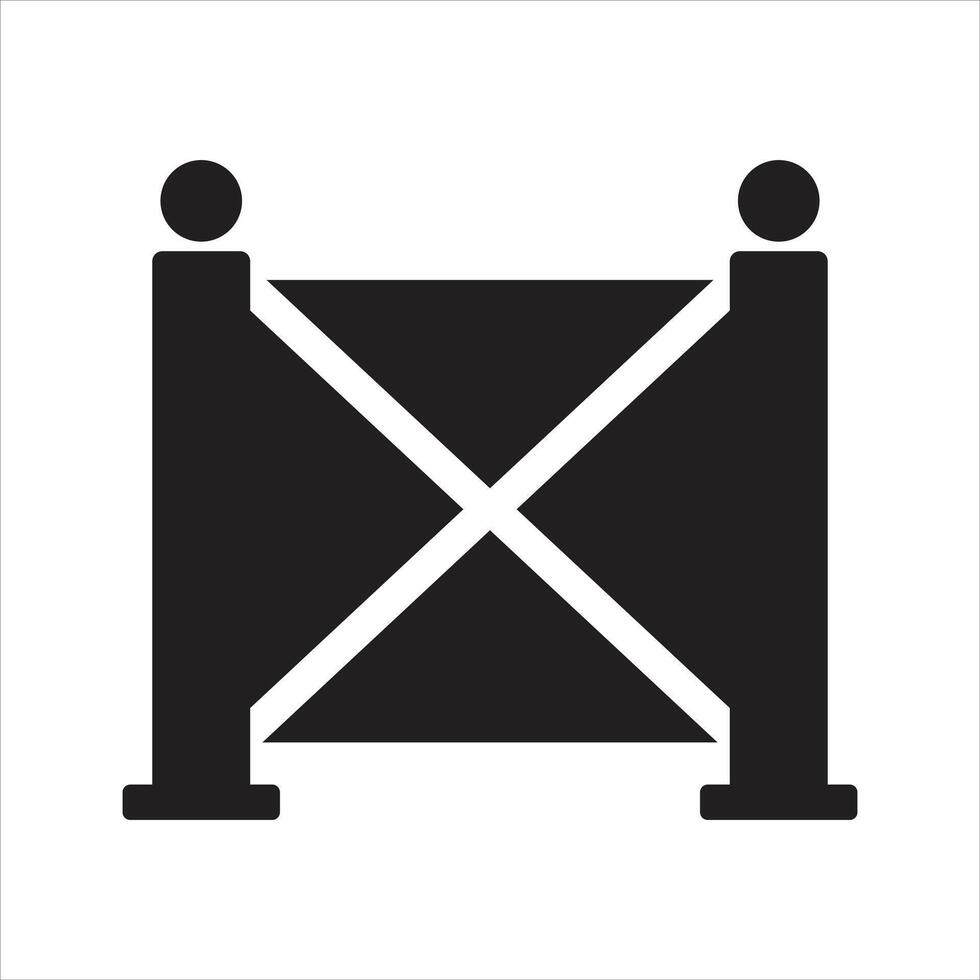 Barrier icon. Turnstile. road barrier icon vector