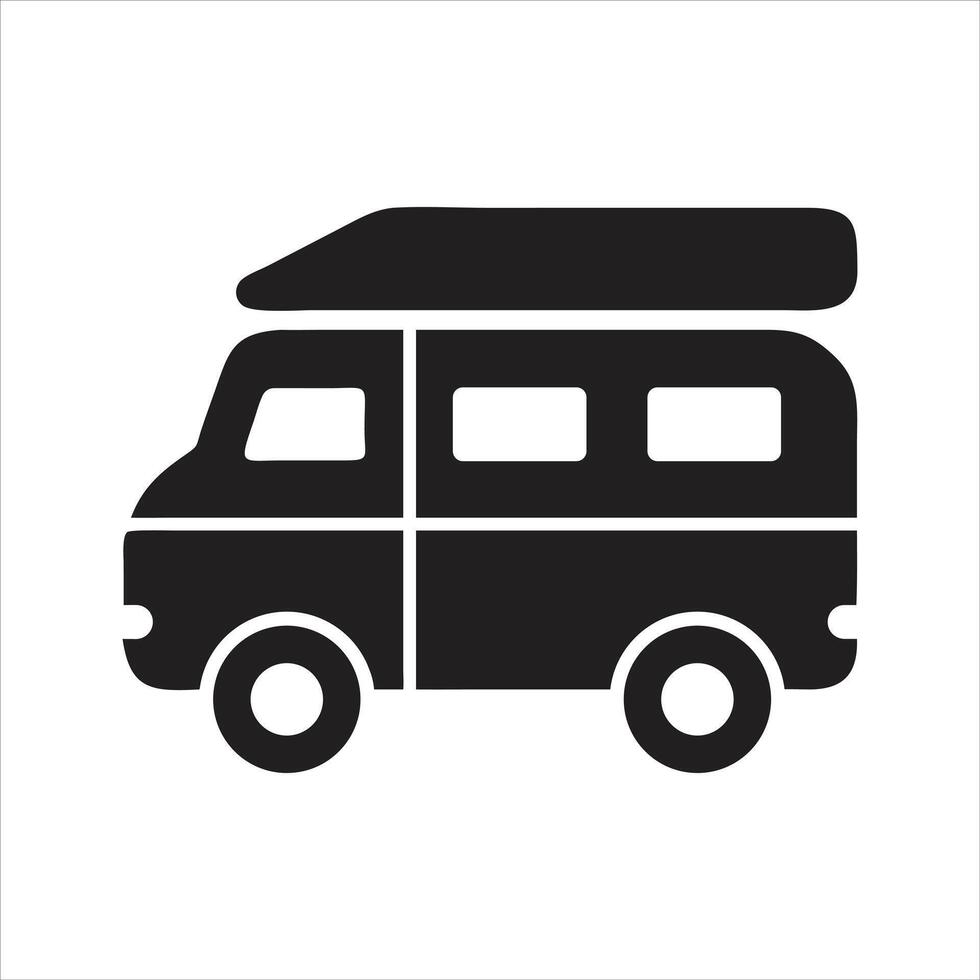 Public transport icon. Travelling car icon vector