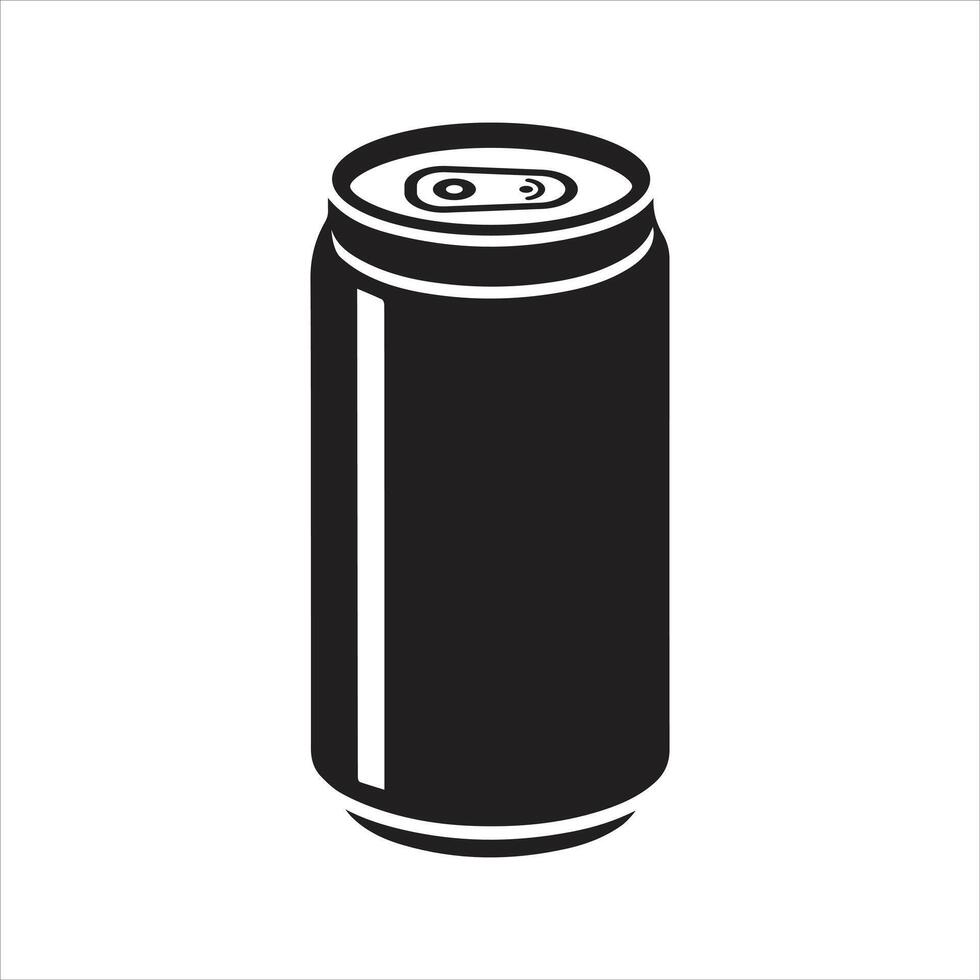 Drink can icon vector