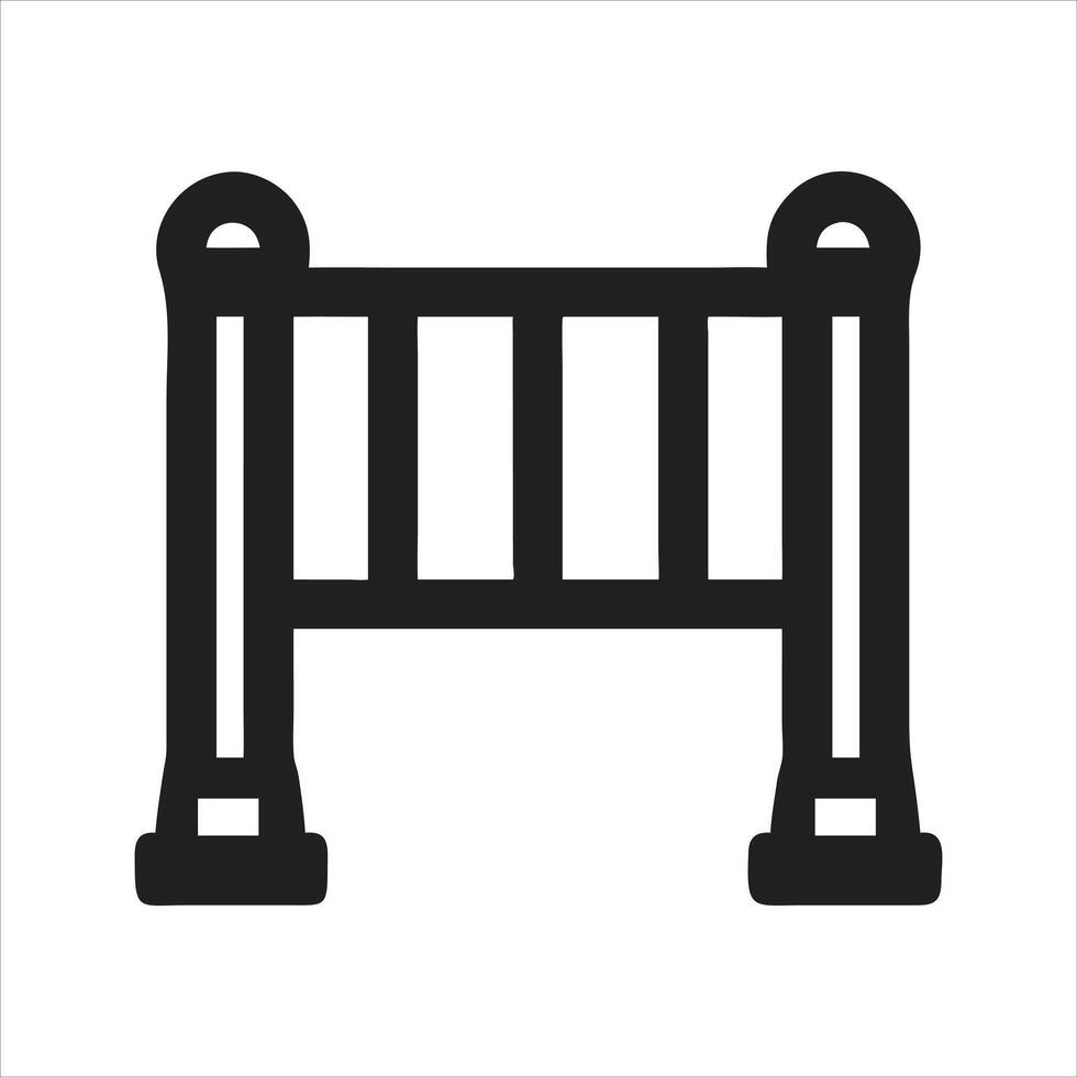Barrier icon. Turnstile. road barrier icon vector