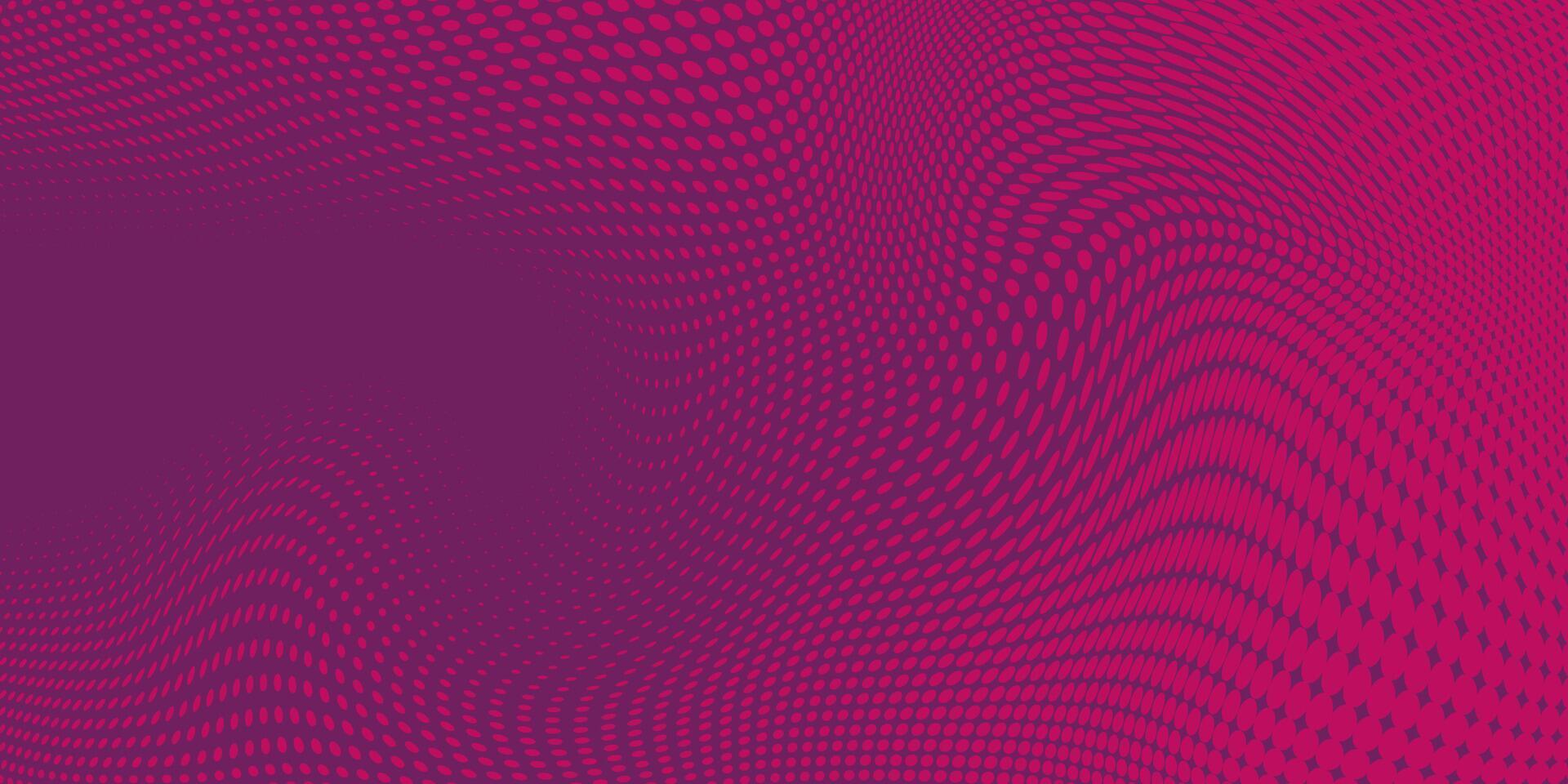 Abstract Background with Wavy Halftone with Pink and Purple Colors. Twisted and dynamic texture ideal for modern, tech-inspired designs, posters, flyers, music cards. vector