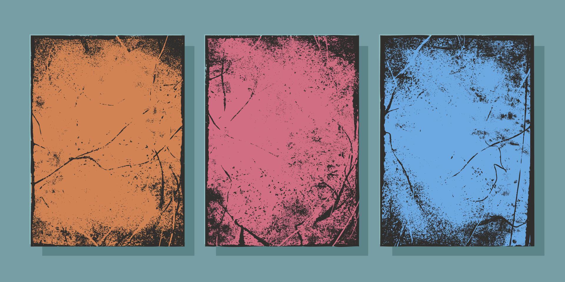 Abstract Torn Overly Texture for Posters with Grunge Rough Effect. Background collection with distress retro effect. Nostalgic dirty and torn backdrop. Old scratched texture perfect for posters, pint vector