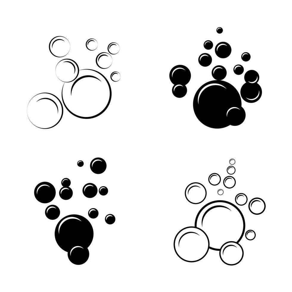Bubble icon design. Bubbles design art. vector