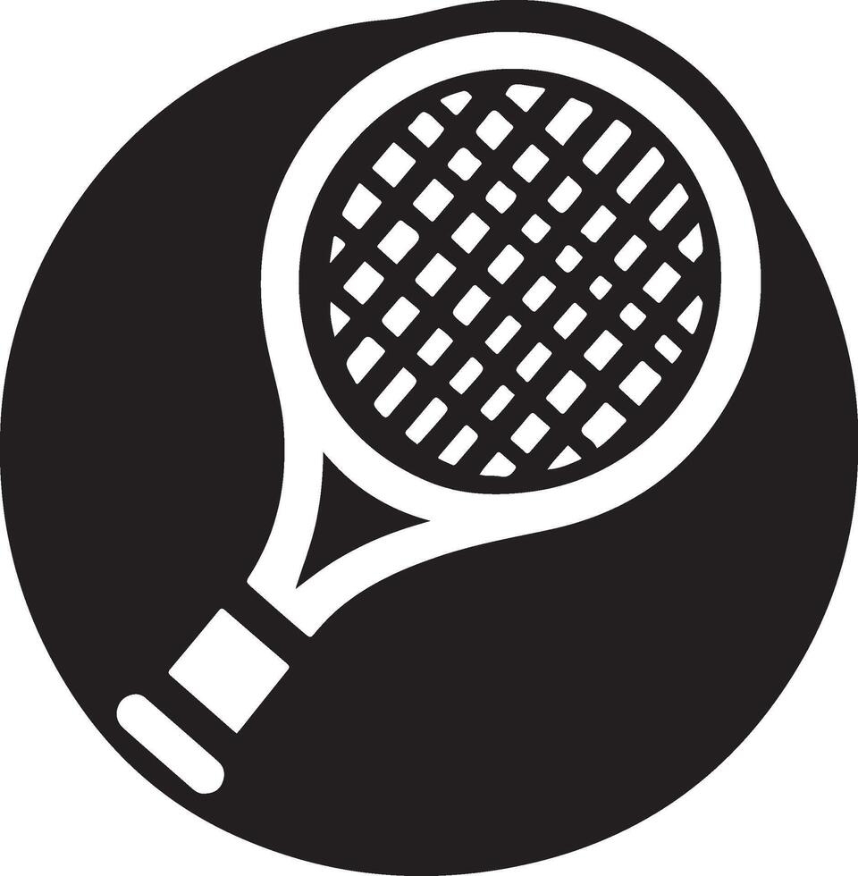 Racket icon silhouette. vector
