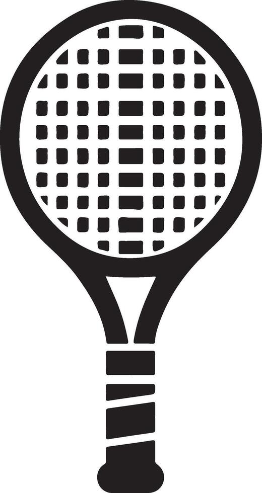 Minimal racket logo icon. vector