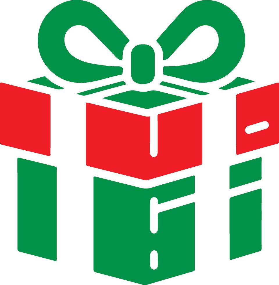 Colourful gift box icon. vector
