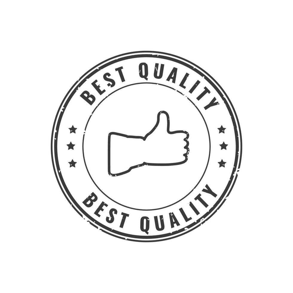 Illustration Stamp of Best Quality Isolated on White Background vector