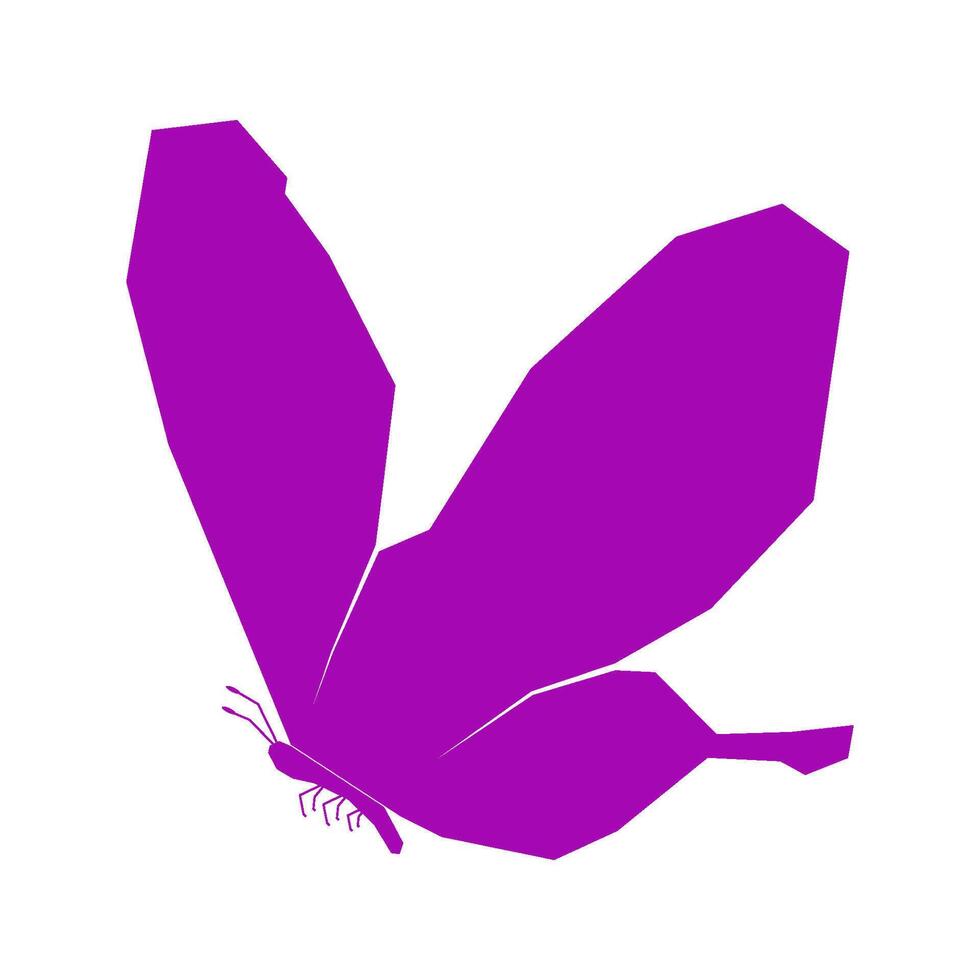 Abstract Purple Butterfly Graphic vector