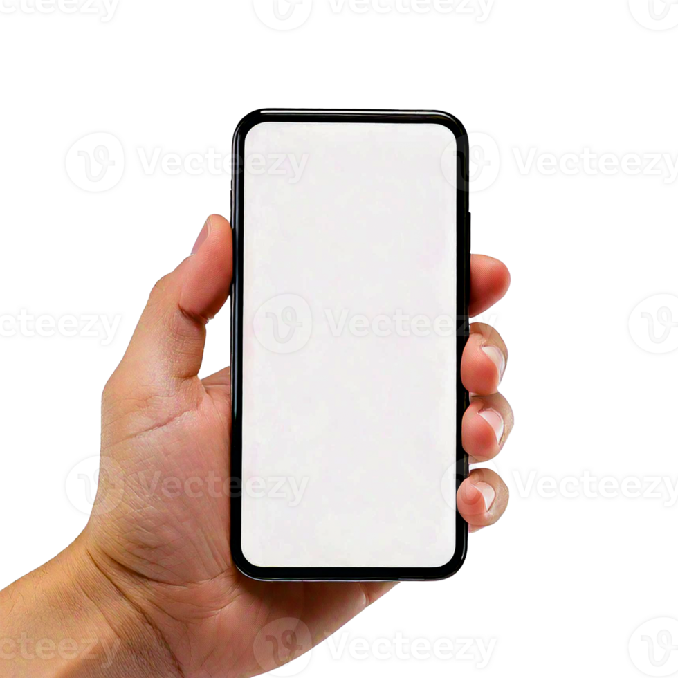 a hand holding a phone png