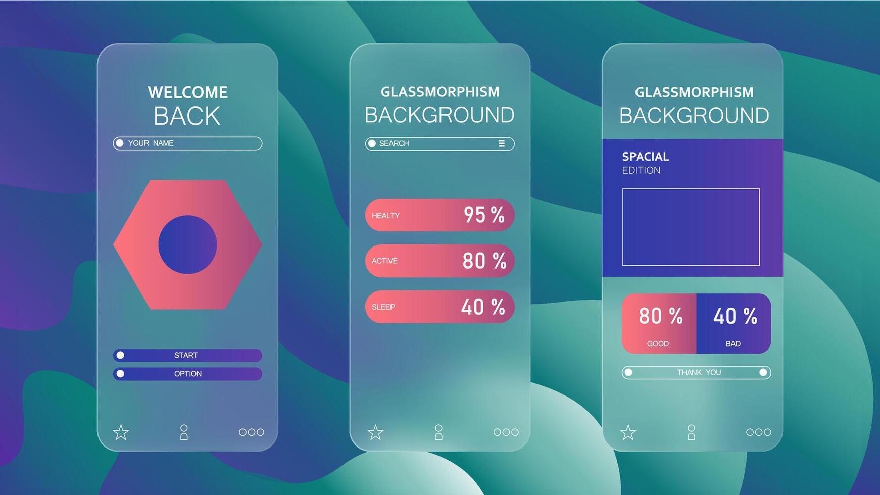 design background a screenshot of mobile a screen showing the page of the page. vector