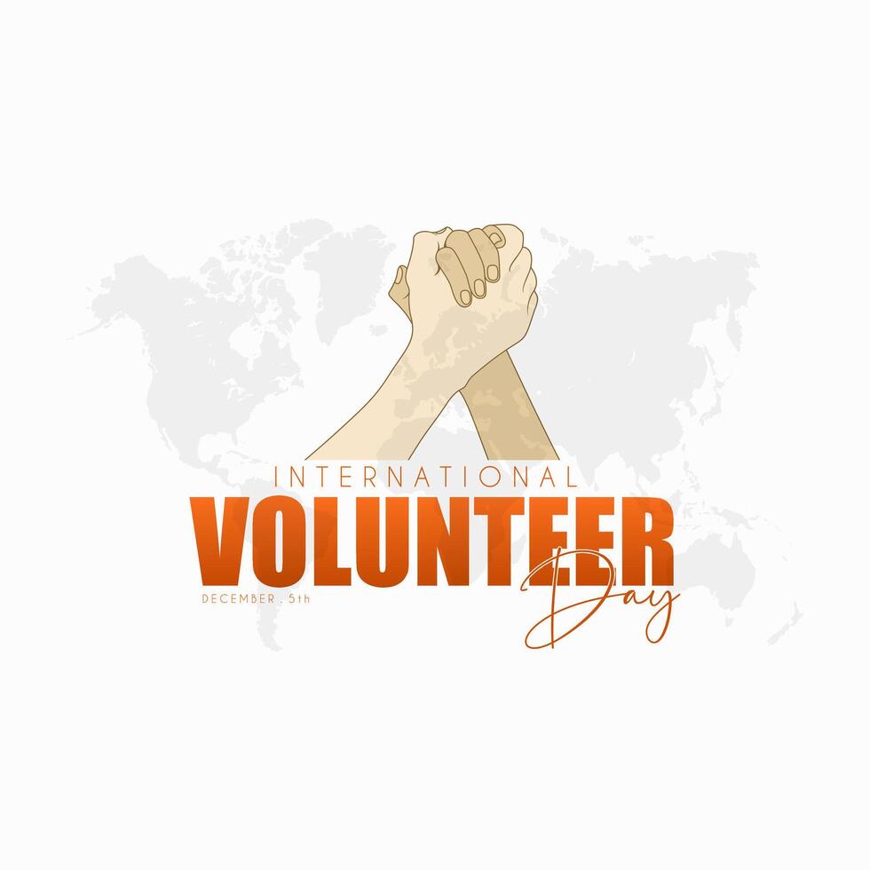 International Volunteer Day for Economic and Social Development, 5 December vector