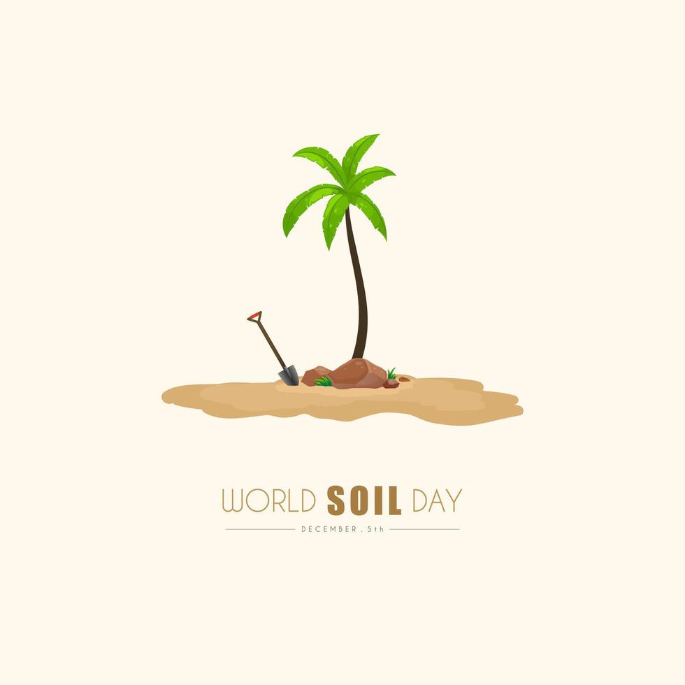 World soil day. Celebrating world soil day on December 5th vector