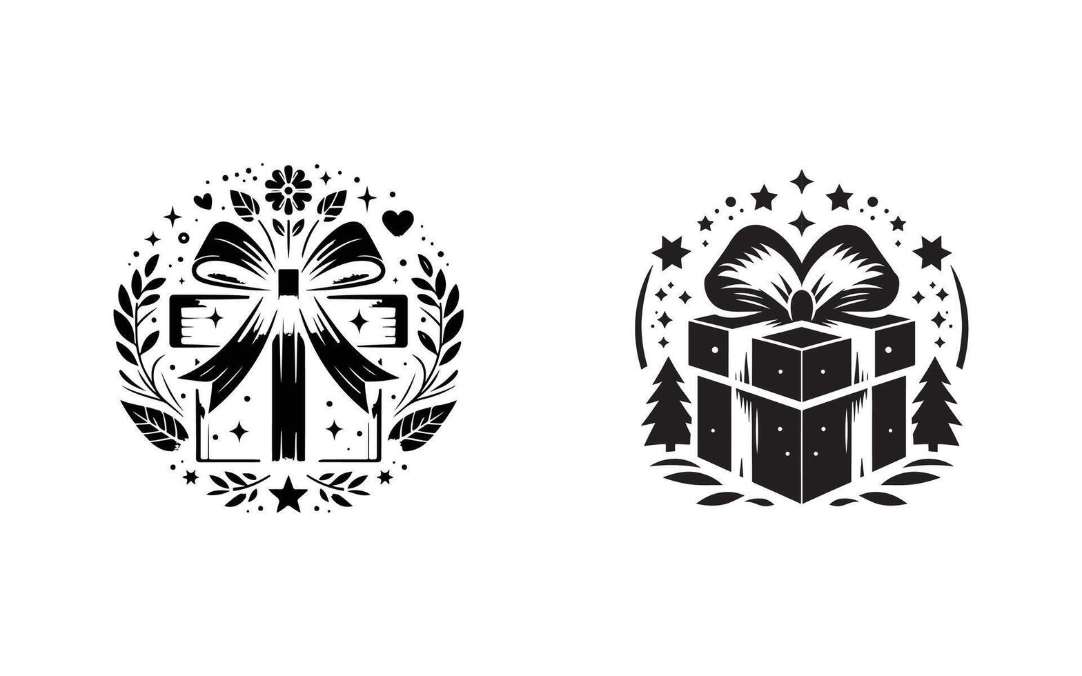 Gift box icon set artwork vector