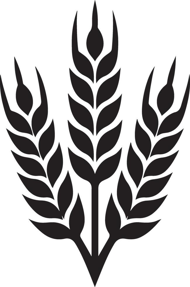 Stunning Wheat Icons and Silhouettes for Your Design Needs vector