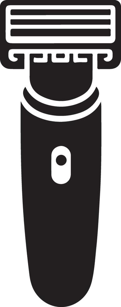 Professional Electric Shaver Silhouette Design for Marketing Materials vector