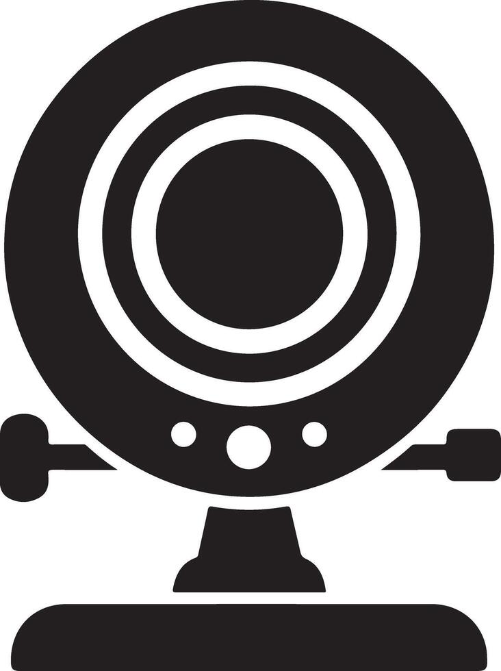 Unique Webcam Icon Silhouette for Your Website Design vector
