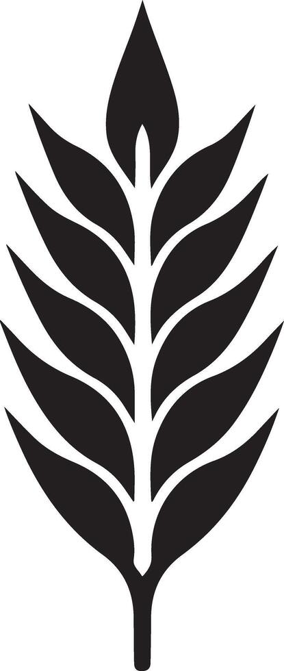 Customizable Wheat Icon Silhouettes for Professional Graphic Designs vector