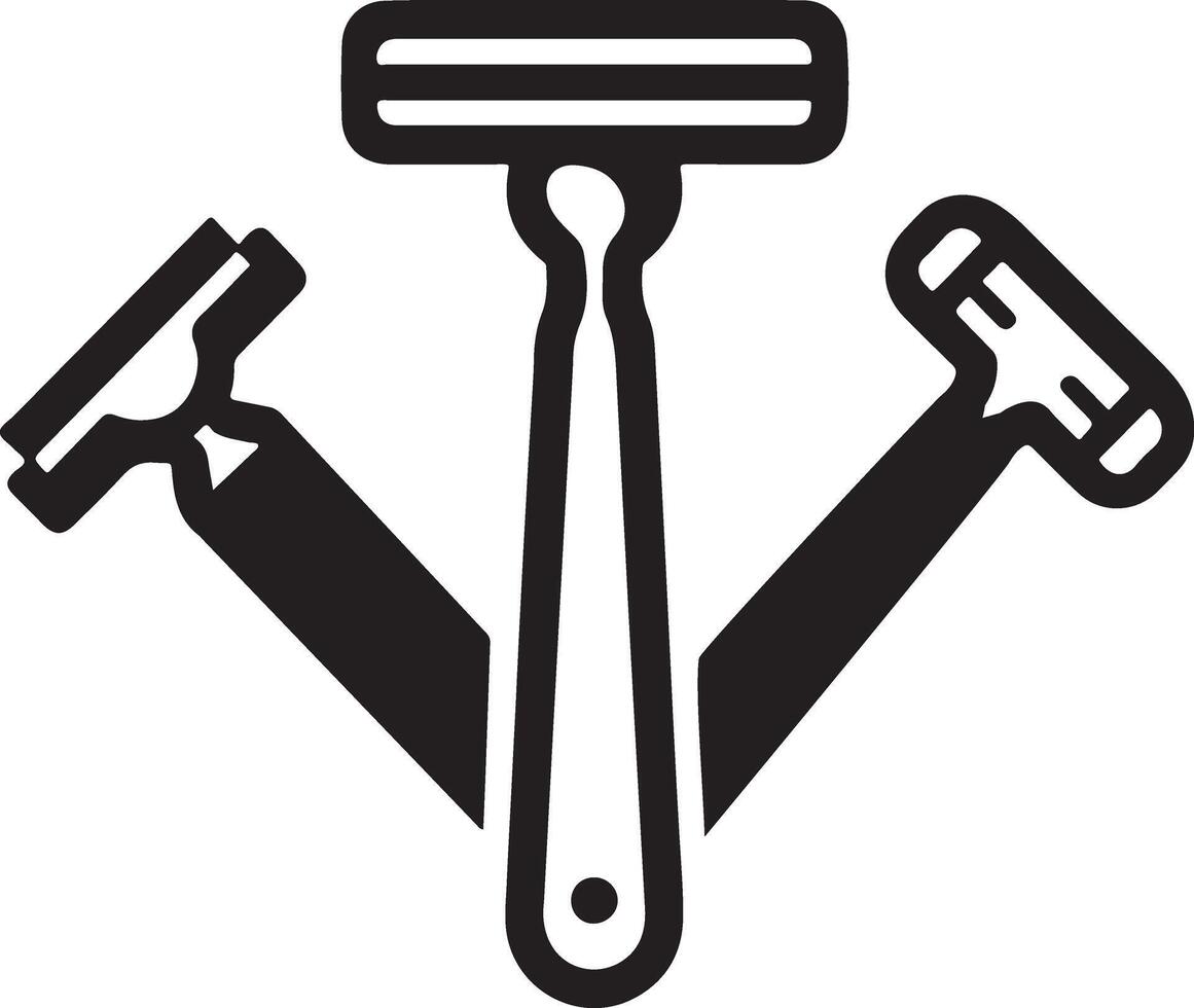 Professional Razor Silhouette Design for Branding and Marketing vector