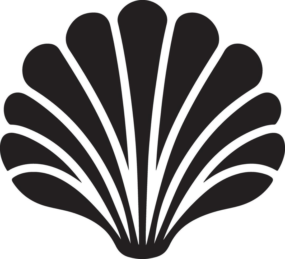Stunning Scallop Logo Silhouette Design for Unique Business Needs vector