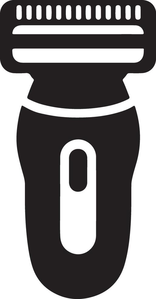 Design Featuring Stylish Electric Shaver Silhouette for Projects vector