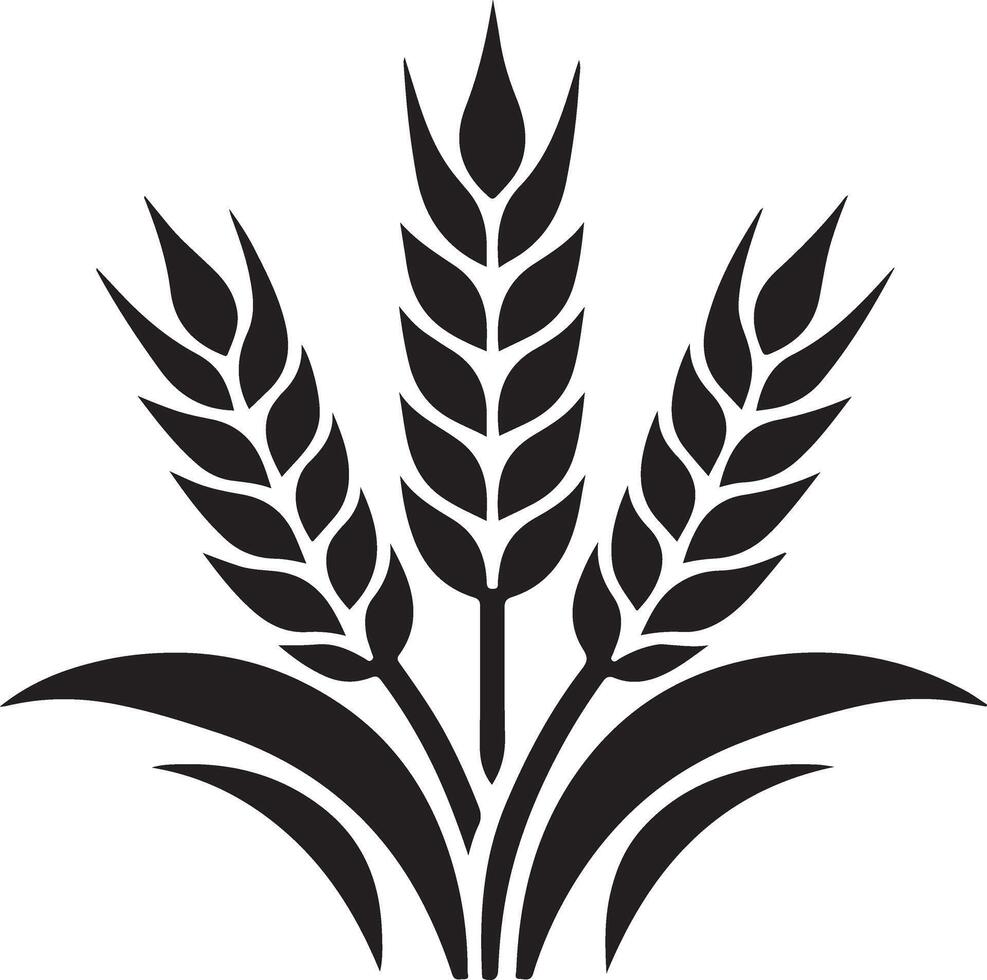 Explore High-Quality Wheat Icon Silhouette Designs for Your Projects vector