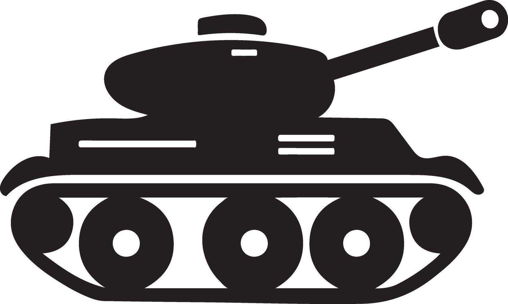 Original Tank Silhouette Design For Unique Merchandise Creation vector