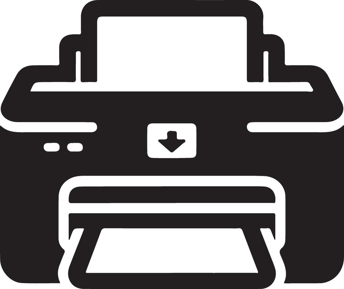 Unique Printer Silhouette Designs for Your Next Project vector