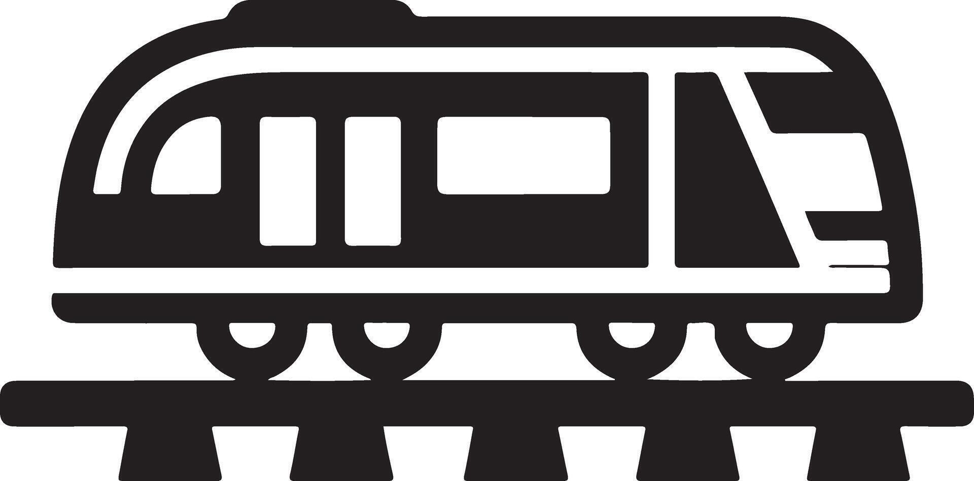 Stunning Train Railway Silhouette Illustrations for Designers vector