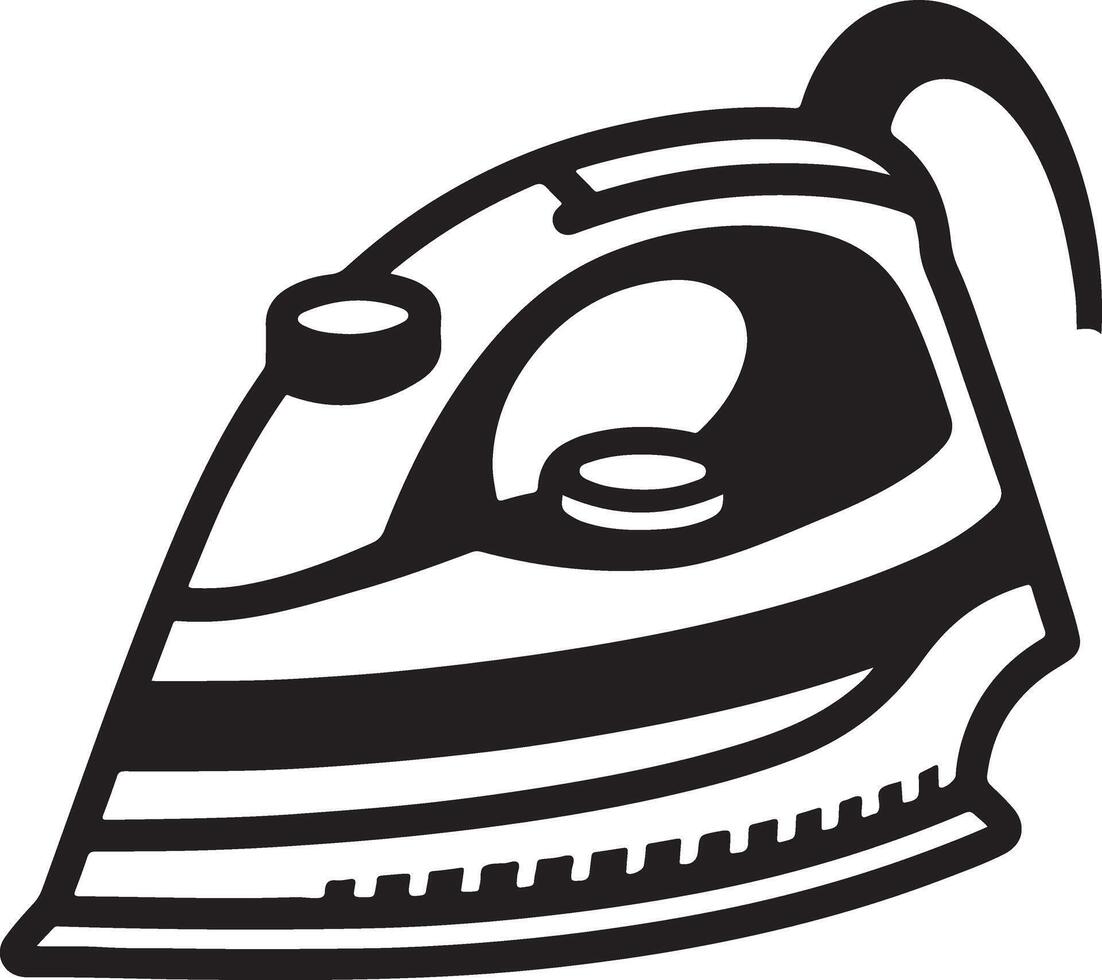 Stunning Steam Iron Silhouette Design vector