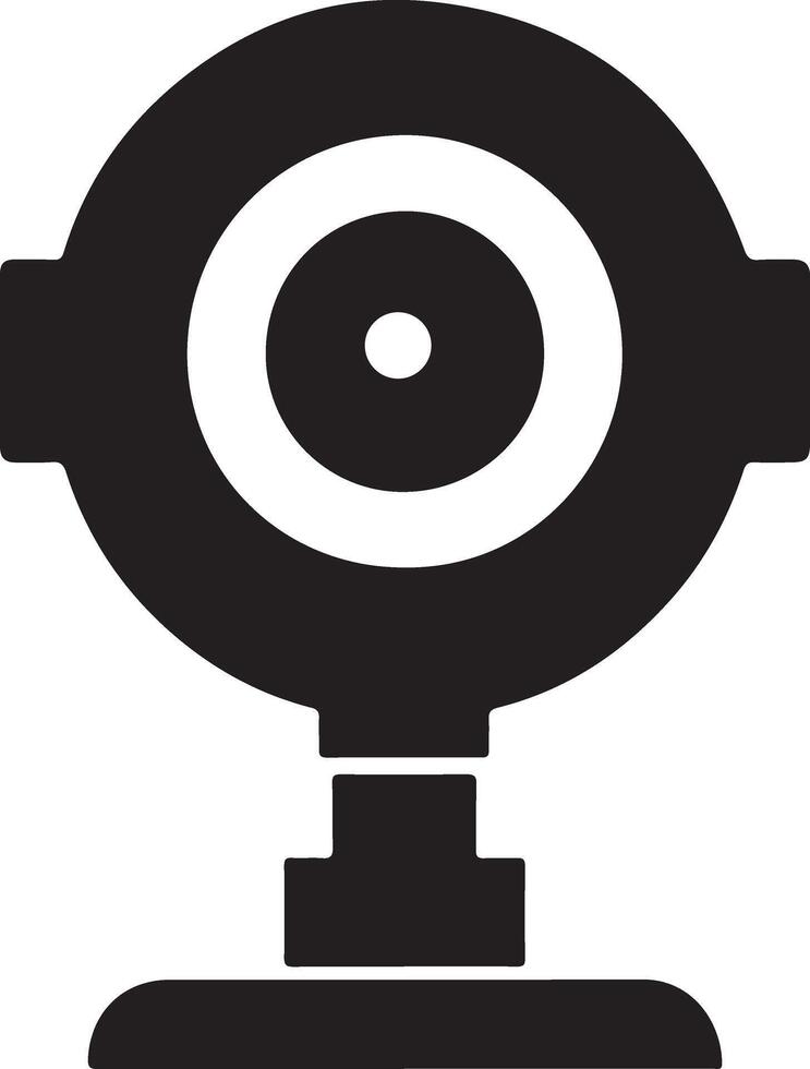 High Quality Webcam Icon Silhouette Design for Creatives vector