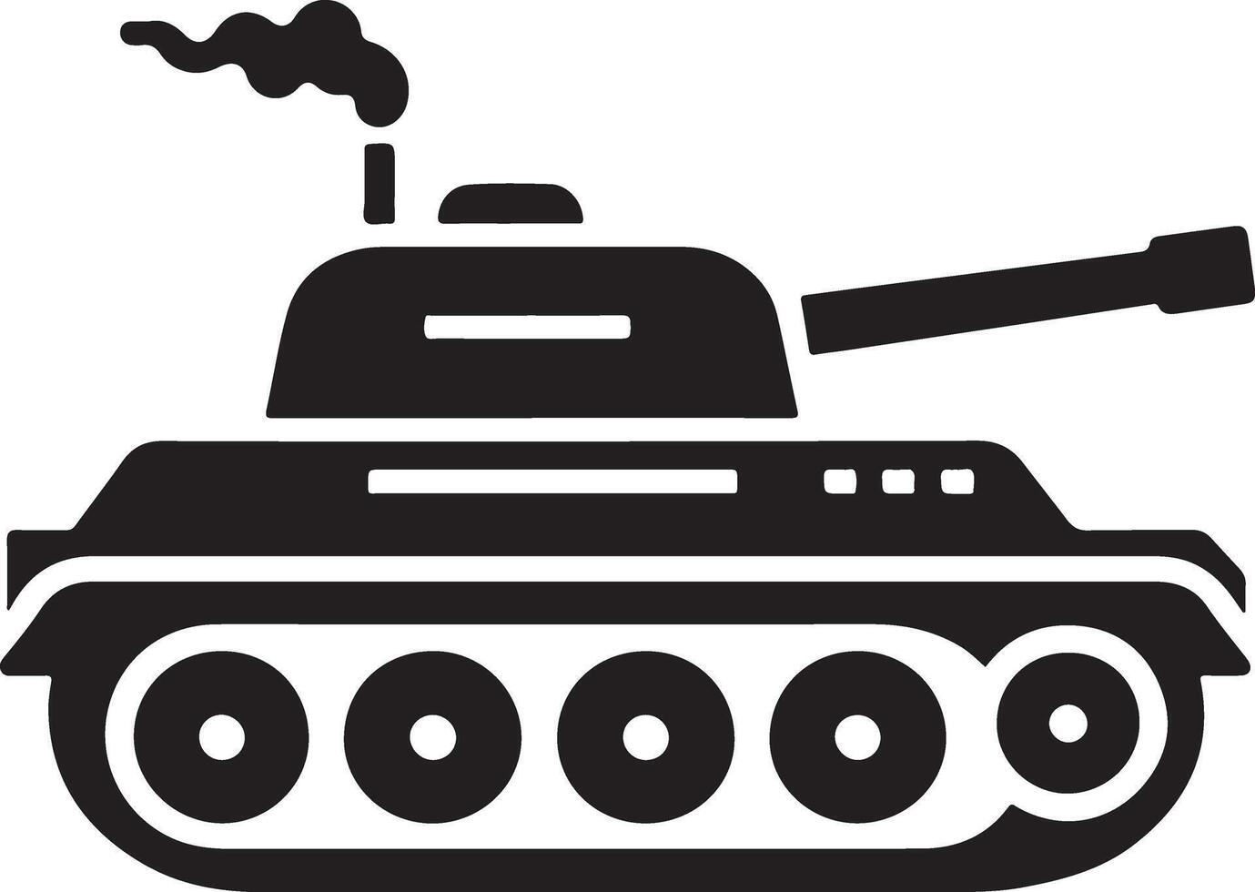 Explore Stunning Tank Silhouette Design For Your Projects vector