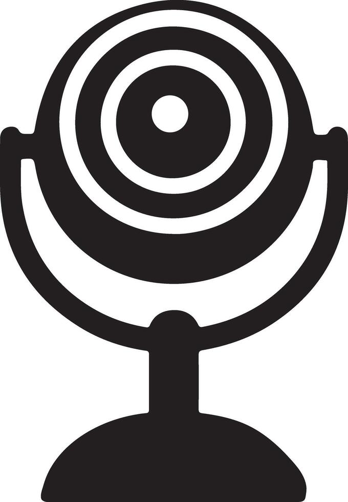 Stunning Webcam Icon Silhouette Design for Your Projects vector