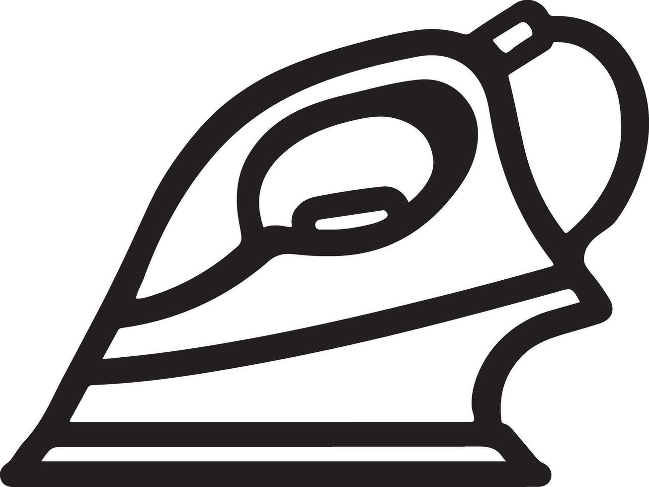 Creative Steam Iron Silhouette Design for Graphic Designers Today vector