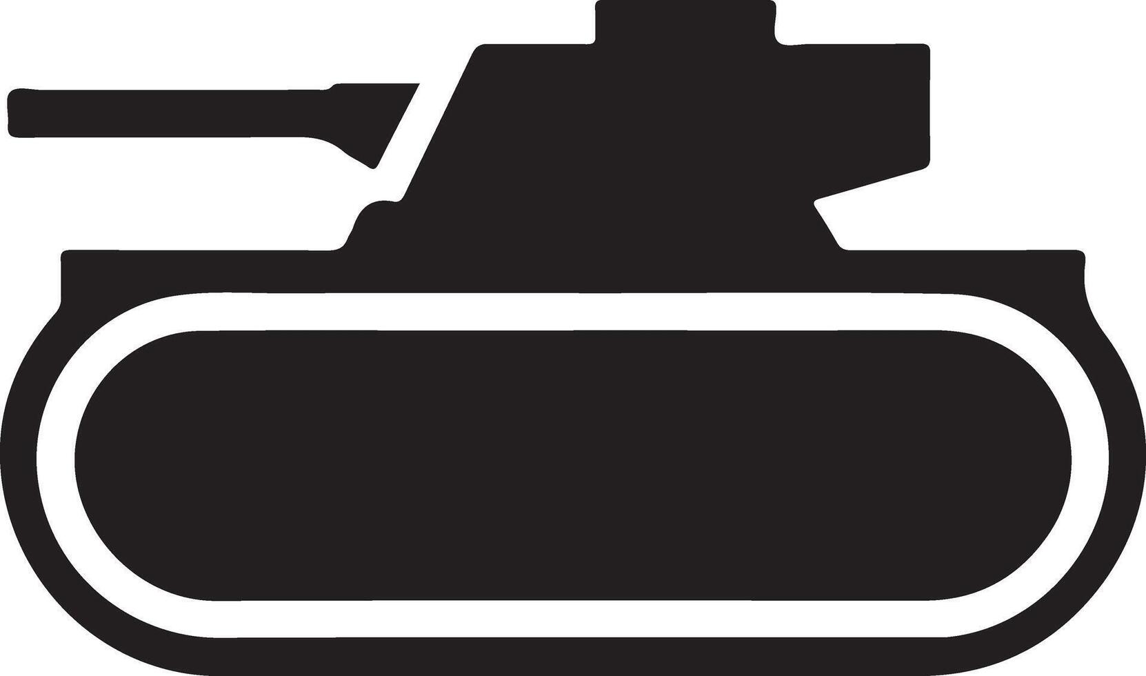 High Quality Tank Silhouette Design Available For Download vector