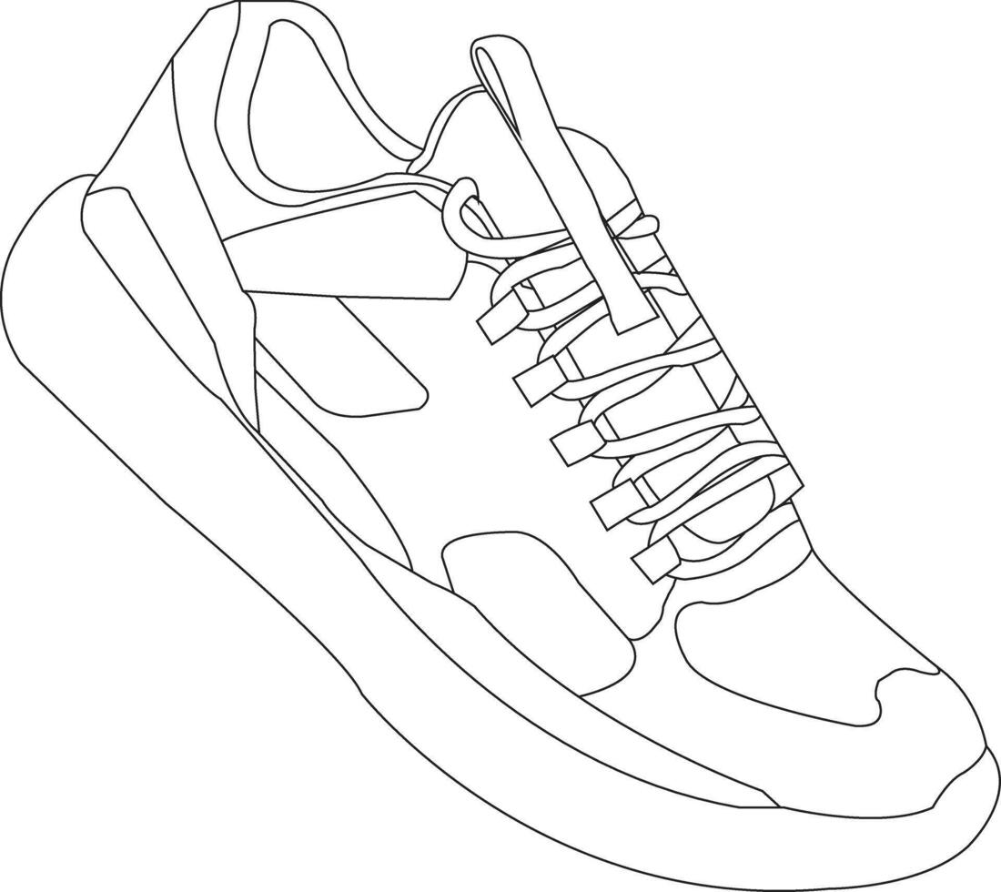 shoes icon isolated Running shoes line and glyph icon, sneakers in different styles, Flat Silhouette Shoes or Sneakers Icon Set Isolated vector