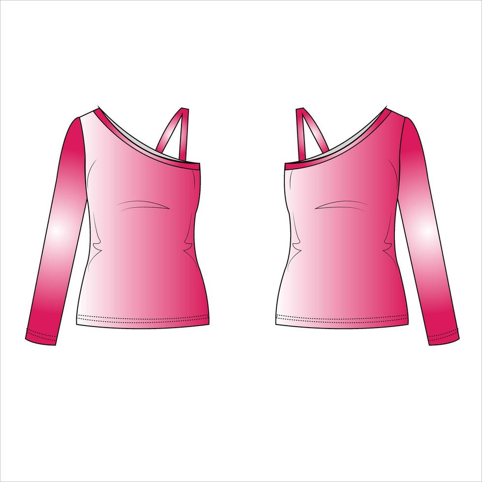 Vectorbody Slim Fit Sports, Gym Wear, Fashion Model Dress Photoshoot Celebrity dress vector