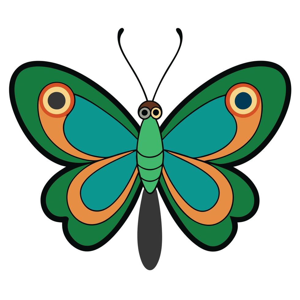 Butterfly clip art illustration vector