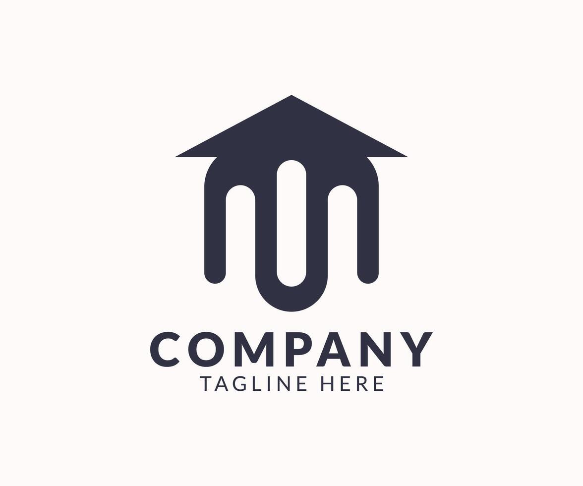 Modern property and real estate investment logo template design for corporate business. vector