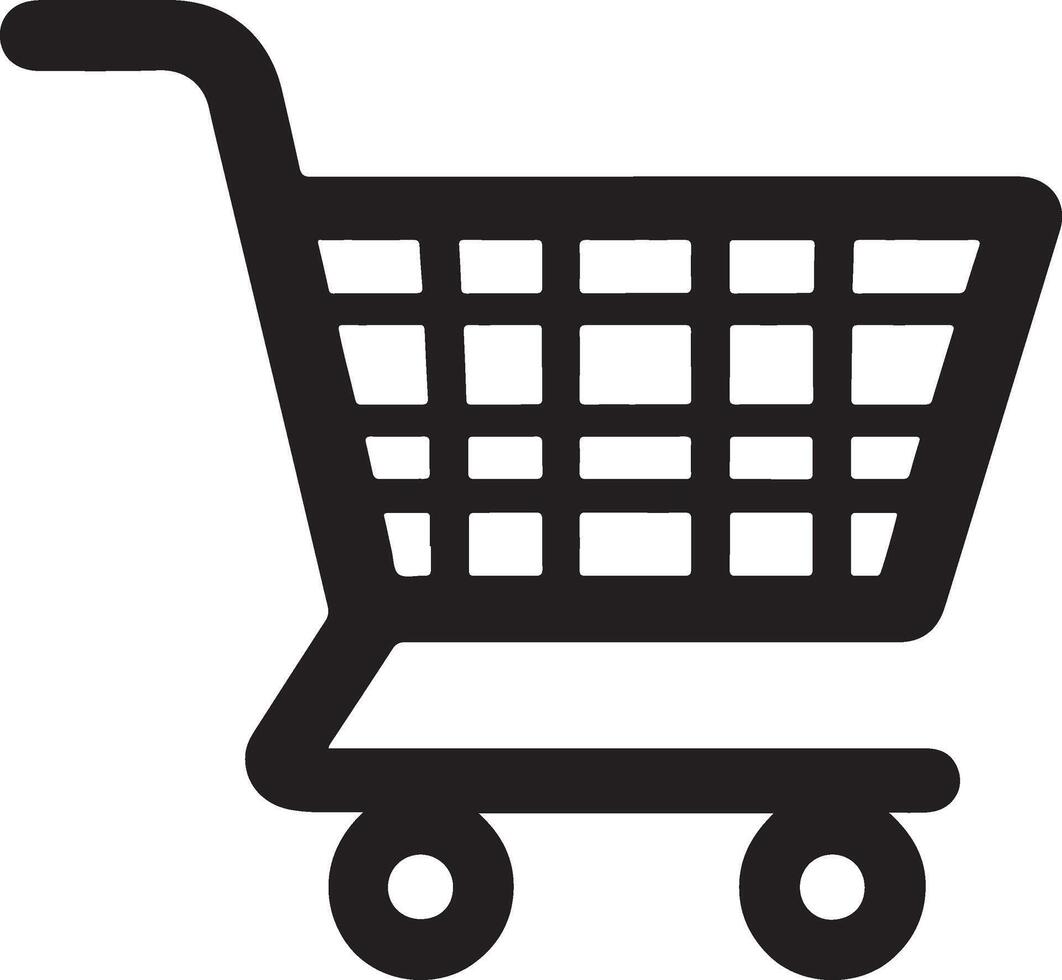 Shopping cart icon for sales. vector