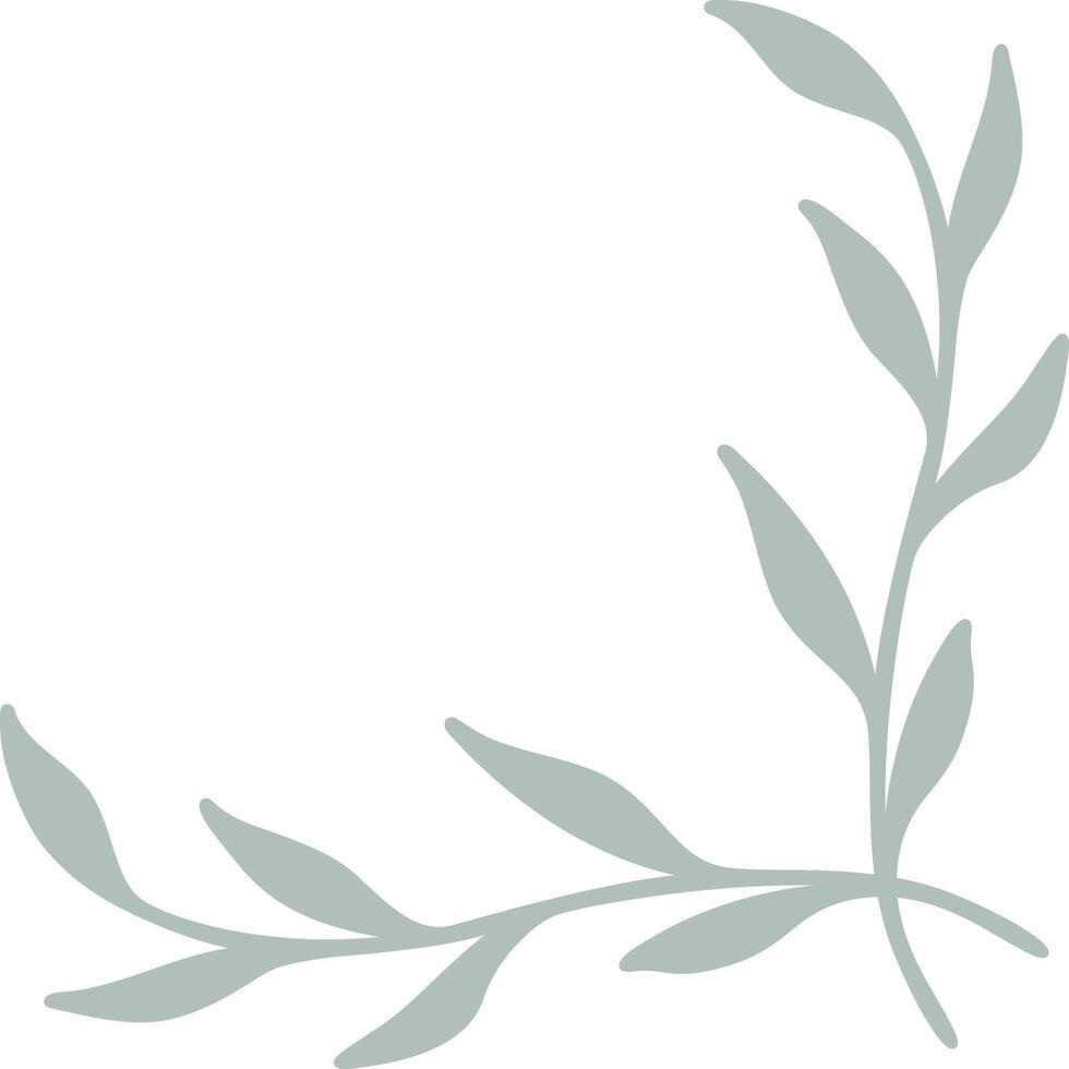 Elegant Botanical Corner Frame vector