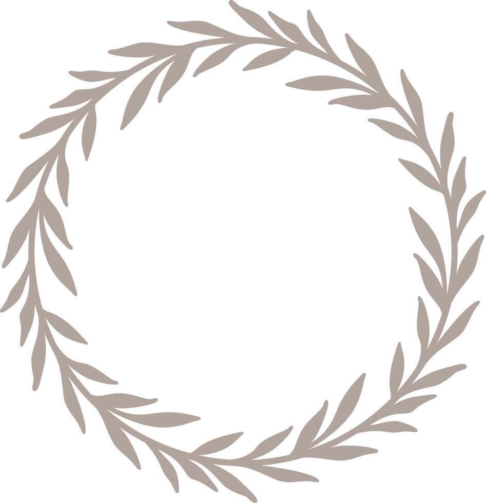 Golden Wreath Frame vector
