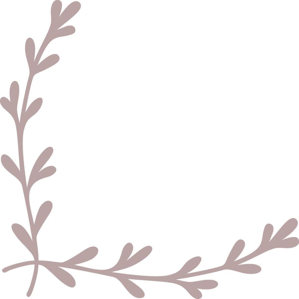 Laurel Corner Frame vector