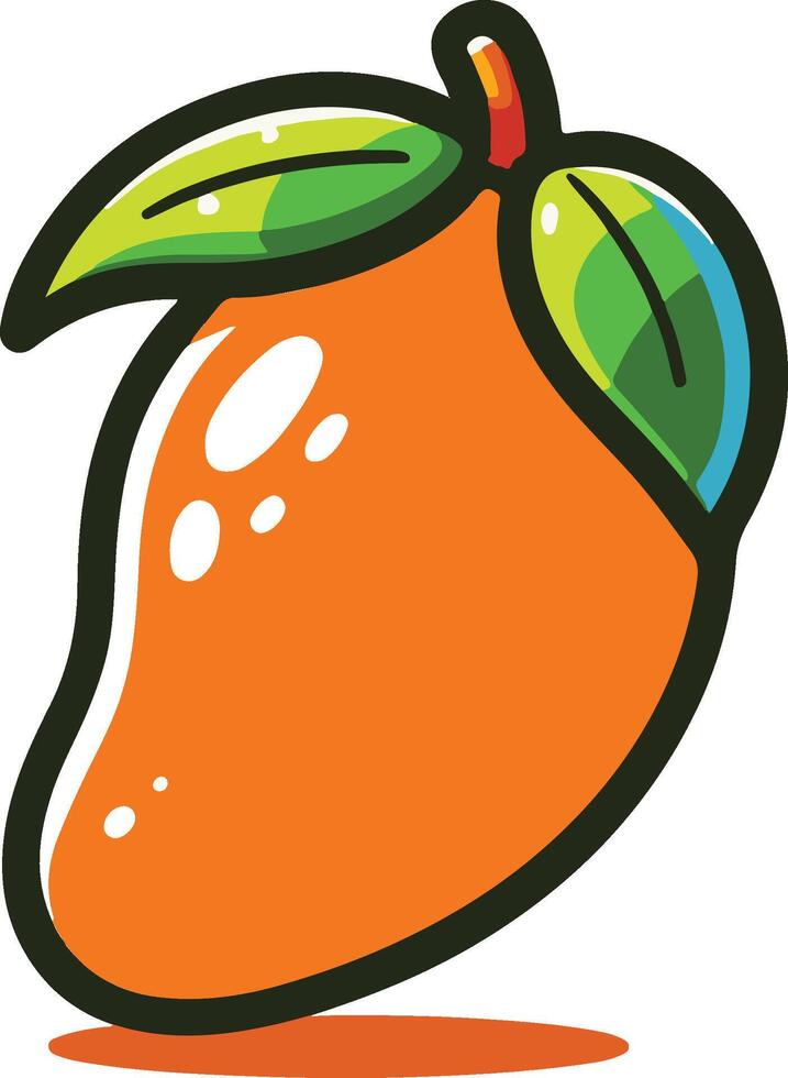 Mango illustration healthy fruit vector