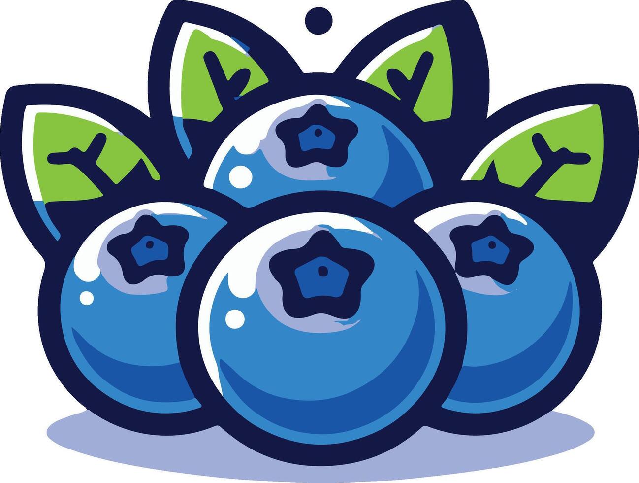 Blueberry illustration healthy fruit vector