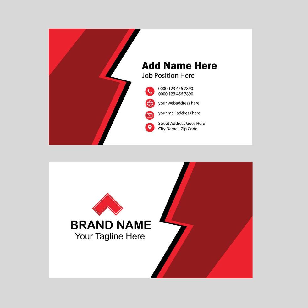 Business card Template, visiting card Design. vector