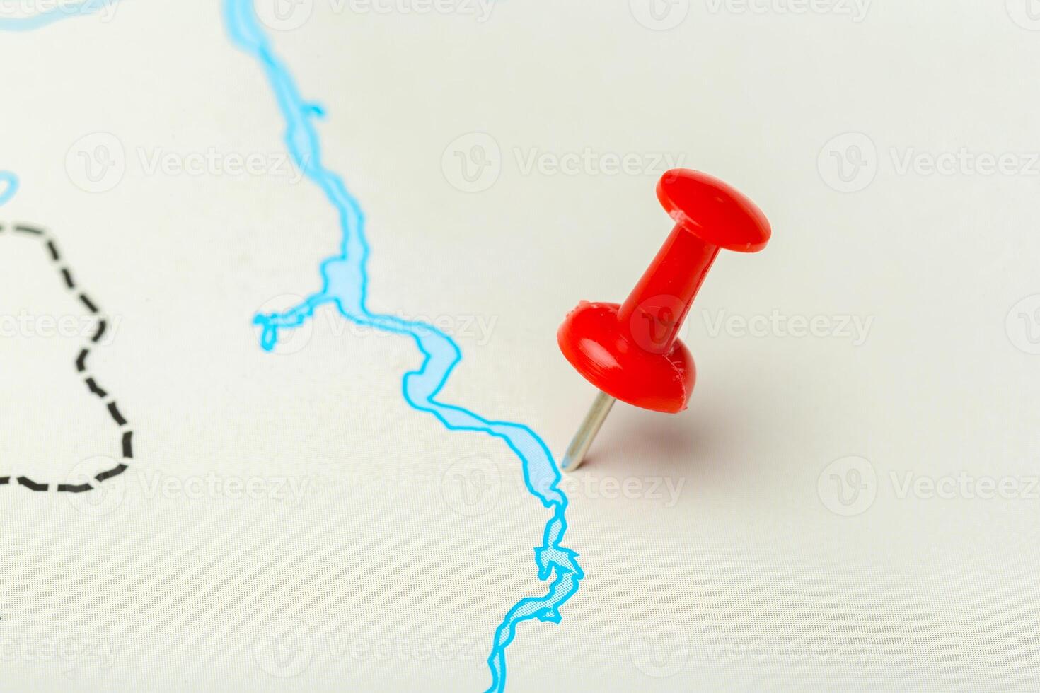 Travel destination points on a map photo